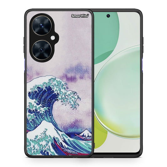 Θήκη Huawei Nova 11i Blue Waves από τη Smartfits με σχέδιο στο πίσω μέρος και μαύρο περίβλημα | Huawei Nova 11i Blue Waves case with colorful back and black bezels