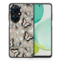 Thumbnail for Θήκη Huawei Nova 11i Butterflies Boho από τη Smartfits με σχέδιο στο πίσω μέρος και μαύρο περίβλημα | Huawei Nova 11i Butterflies Boho case with colorful back and black bezels