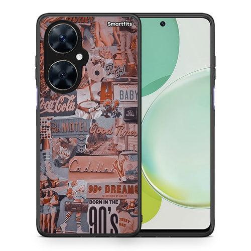 Θήκη Huawei Nova 11i Born In 90s από τη Smartfits με σχέδιο στο πίσω μέρος και μαύρο περίβλημα | Huawei Nova 11i Born In 90s case with colorful back and black bezels