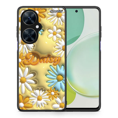 Θήκη Huawei Nova 11i Bubble Daisies από τη Smartfits με σχέδιο στο πίσω μέρος και μαύρο περίβλημα | Huawei Nova 11i Bubble Daisies case with colorful back and black bezels
