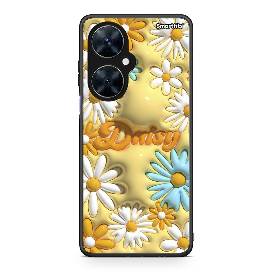Huawei Nova 11i Bubble Daisies θήκη από τη Smartfits με σχέδιο στο πίσω μέρος και μαύρο περίβλημα | Smartphone case with colorful back and black bezels by Smartfits