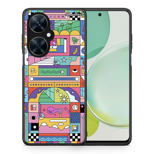 Θήκη Huawei Nova 11i Bubbles Soap από τη Smartfits με σχέδιο στο πίσω μέρος και μαύρο περίβλημα | Huawei Nova 11i Bubbles Soap case with colorful back and black bezels