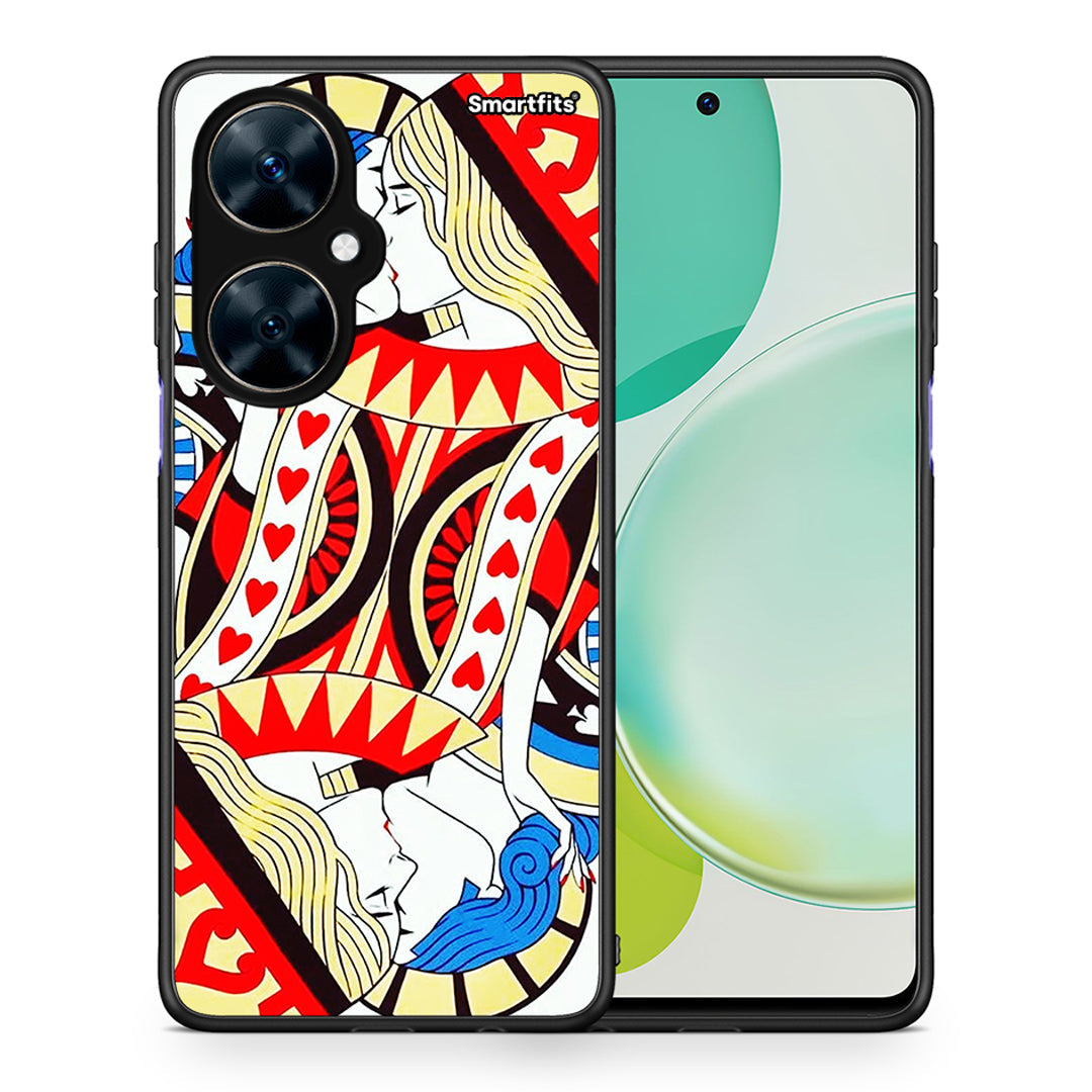 Θήκη Huawei Nova 11i Card Love από τη Smartfits με σχέδιο στο πίσω μέρος και μαύρο περίβλημα | Huawei Nova 11i Card Love case with colorful back and black bezels