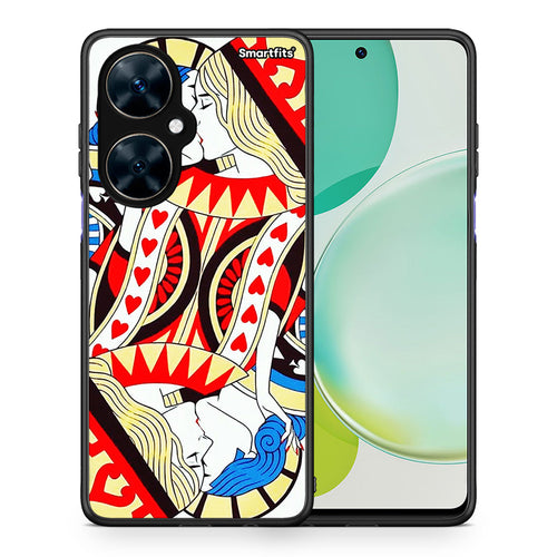 Θήκη Huawei Nova 11i Card Love από τη Smartfits με σχέδιο στο πίσω μέρος και μαύρο περίβλημα | Huawei Nova 11i Card Love case with colorful back and black bezels