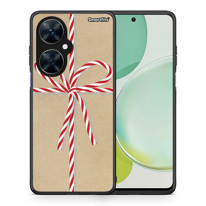 Θήκη Huawei Nova 11i Christmas Gift από τη Smartfits με σχέδιο στο πίσω μέρος και μαύρο περίβλημα | Huawei Nova 11i Christmas Gift case with colorful back and black bezels