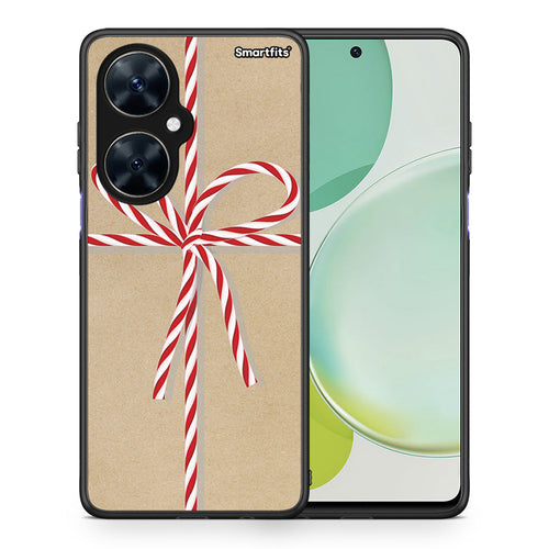 Θήκη Huawei Nova 11i Christmas Gift από τη Smartfits με σχέδιο στο πίσω μέρος και μαύρο περίβλημα | Huawei Nova 11i Christmas Gift case with colorful back and black bezels