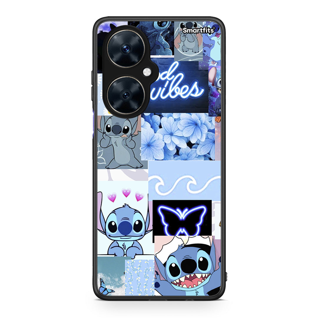 Huawei Nova 11i Collage Good Vibes Θήκη Αγίου Βαλεντίνου από τη Smartfits με σχέδιο στο πίσω μέρος και μαύρο περίβλημα | Smartphone case with colorful back and black bezels by Smartfits