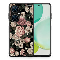 Thumbnail for Θήκη Huawei Nova 11i Wild Roses Flower από τη Smartfits με σχέδιο στο πίσω μέρος και μαύρο περίβλημα | Huawei Nova 11i Wild Roses Flower case with colorful back and black bezels