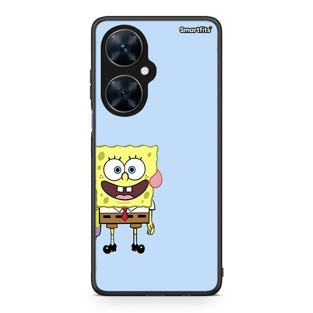 Huawei Nova 11i Friends Bob θήκη από τη Smartfits με σχέδιο στο πίσω μέρος και μαύρο περίβλημα | Smartphone case with colorful back and black bezels by Smartfits