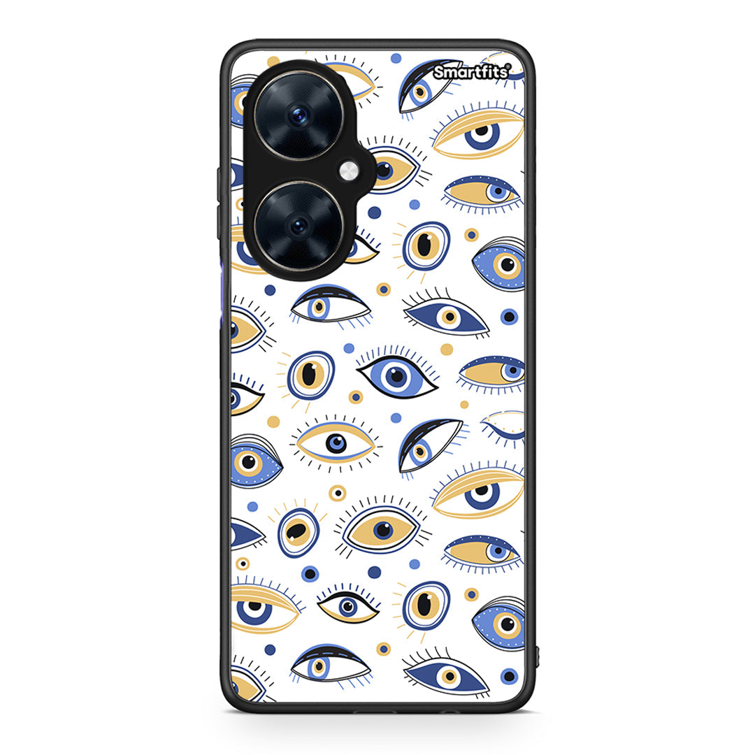Huawei Nova 11i Ftou Ftou θήκη από τη Smartfits με σχέδιο στο πίσω μέρος και μαύρο περίβλημα | Smartphone case with colorful back and black bezels by Smartfits