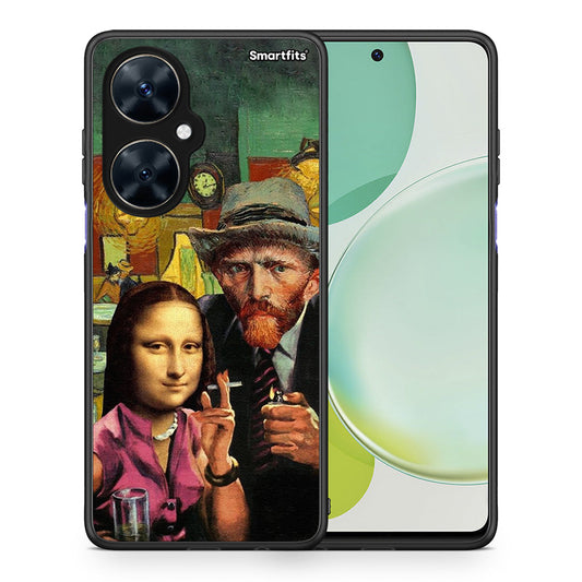 Θήκη Huawei Nova 11i Funny Art από τη Smartfits με σχέδιο στο πίσω μέρος και μαύρο περίβλημα | Huawei Nova 11i Funny Art case with colorful back and black bezels