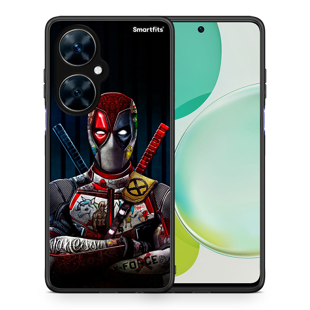 Θήκη Huawei Nova 11i Funny Guy από τη Smartfits με σχέδιο στο πίσω μέρος και μαύρο περίβλημα | Huawei Nova 11i Funny Guy case with colorful back and black bezels