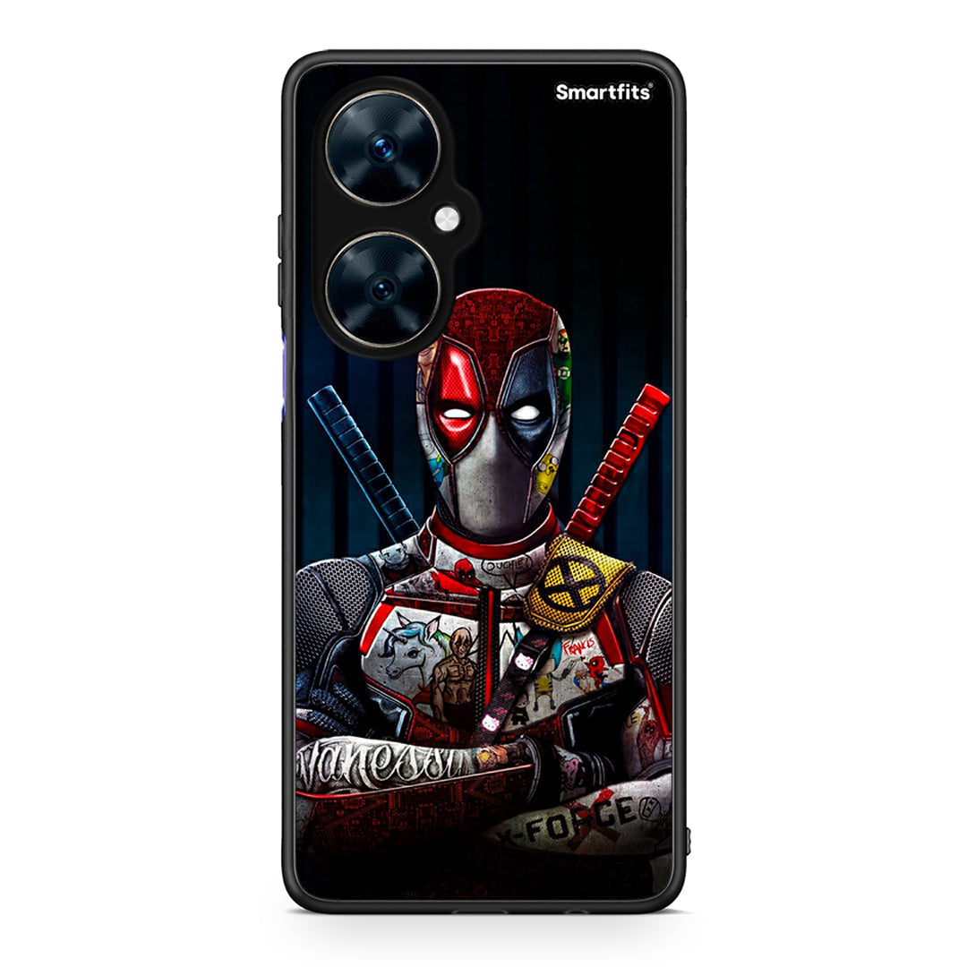 Huawei Nova 11i Funny Guy θήκη από τη Smartfits με σχέδιο στο πίσω μέρος και μαύρο περίβλημα | Smartphone case with colorful back and black bezels by Smartfits