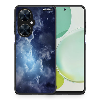 Θήκη Huawei Nova 11i Blue Sky Galaxy από τη Smartfits με σχέδιο στο πίσω μέρος και μαύρο περίβλημα | Huawei Nova 11i Blue Sky Galaxy case with colorful back and black bezels