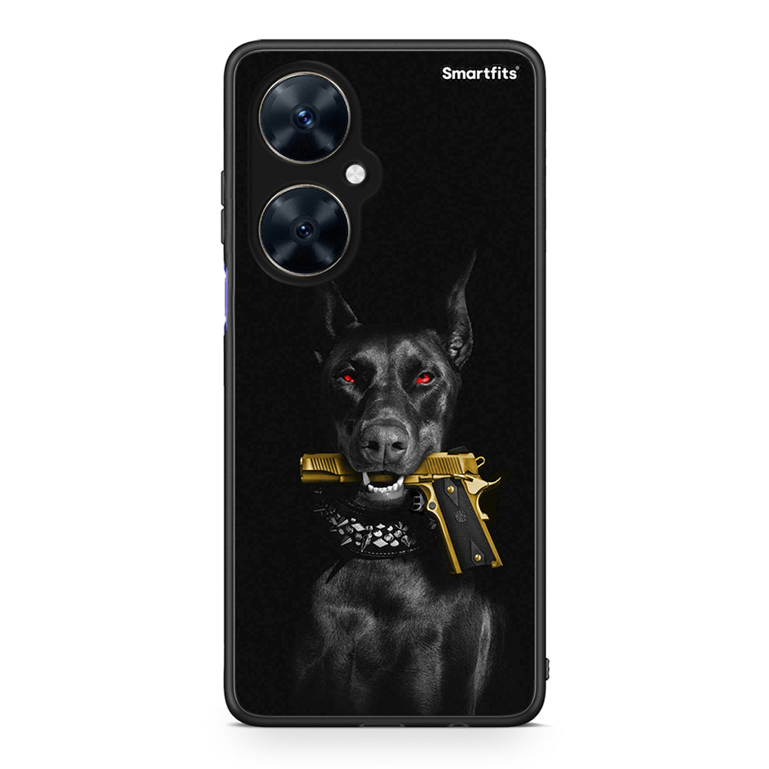 Huawei Nova 11i Golden Gun Θήκη Αγίου Βαλεντίνου από τη Smartfits με σχέδιο στο πίσω μέρος και μαύρο περίβλημα | Smartphone case with colorful back and black bezels by Smartfits