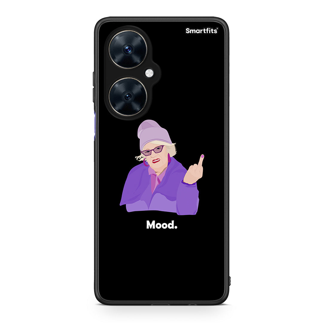 Huawei Nova 11i Grandma Mood Black θήκη από τη Smartfits με σχέδιο στο πίσω μέρος και μαύρο περίβλημα | Smartphone case with colorful back and black bezels by Smartfits