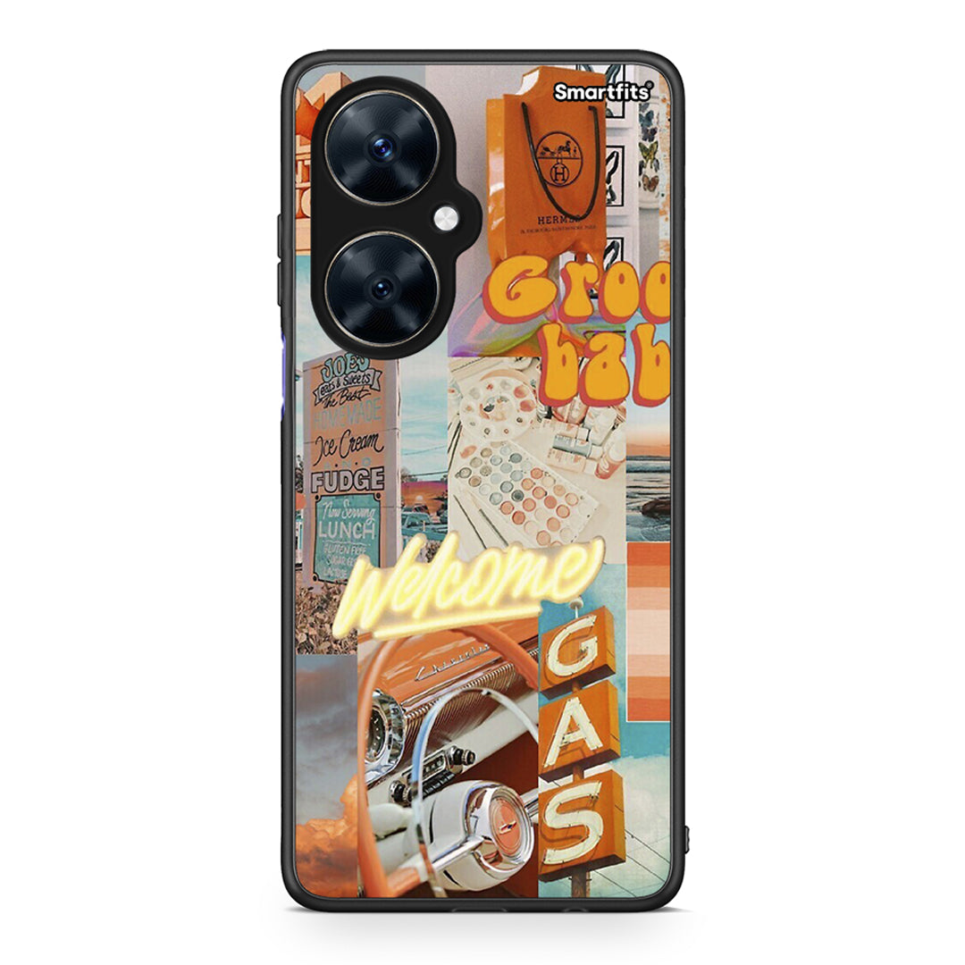 Huawei Nova 11i Groovy Babe Θήκη Αγίου Βαλεντίνου από τη Smartfits με σχέδιο στο πίσω μέρος και μαύρο περίβλημα | Smartphone case with colorful back and black bezels by Smartfits