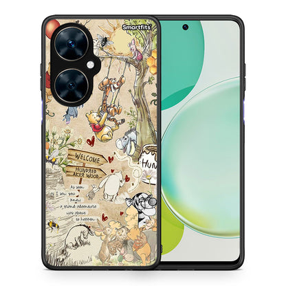 Θήκη Huawei Nova 11i Happy Friends από τη Smartfits με σχέδιο στο πίσω μέρος και μαύρο περίβλημα | Huawei Nova 11i Happy Friends case with colorful back and black bezels