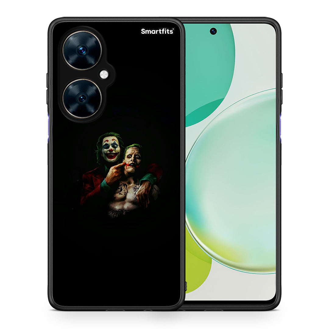 Θήκη Huawei Nova 11i Clown Hero από τη Smartfits με σχέδιο στο πίσω μέρος και μαύρο περίβλημα | Huawei Nova 11i Clown Hero case with colorful back and black bezels