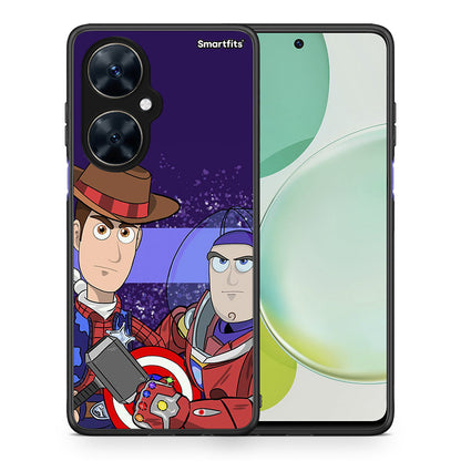 Θήκη Huawei Nova 11i Infinity Story από τη Smartfits με σχέδιο στο πίσω μέρος και μαύρο περίβλημα | Huawei Nova 11i Infinity Story case with colorful back and black bezels