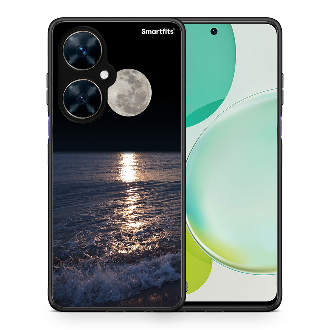 Θήκη Huawei Nova 11i Moon Landscape από τη Smartfits με σχέδιο στο πίσω μέρος και μαύρο περίβλημα | Huawei Nova 11i Moon Landscape case with colorful back and black bezels