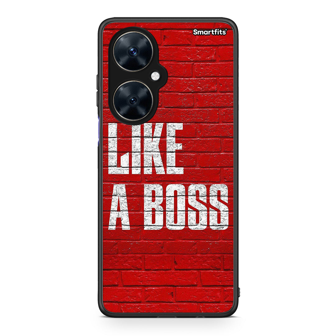 Huawei Nova 11i Like A Boss θήκη από τη Smartfits με σχέδιο στο πίσω μέρος και μαύρο περίβλημα | Smartphone case with colorful back and black bezels by Smartfits