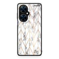 Thumbnail for 44 - Huawei Nova 11i Gold Geometric Marble case, cover, bumper