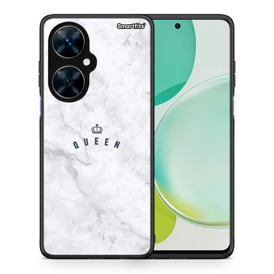 Θήκη Huawei Nova 11i Queen Marble από τη Smartfits με σχέδιο στο πίσω μέρος και μαύρο περίβλημα | Huawei Nova 11i Queen Marble case with colorful back and black bezels