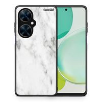 Thumbnail for Θήκη Huawei Nova 11i White Marble από τη Smartfits με σχέδιο στο πίσω μέρος και μαύρο περίβλημα | Huawei Nova 11i White Marble case with colorful back and black bezels