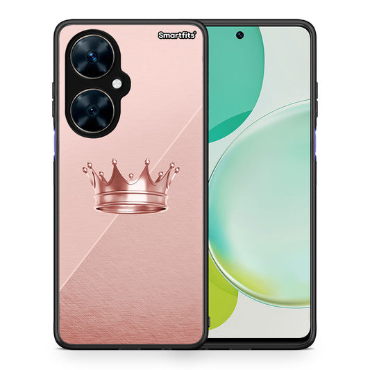 Θήκη Huawei Nova 11i Crown Minimal από τη Smartfits με σχέδιο στο πίσω μέρος και μαύρο περίβλημα | Huawei Nova 11i Crown Minimal case with colorful back and black bezels