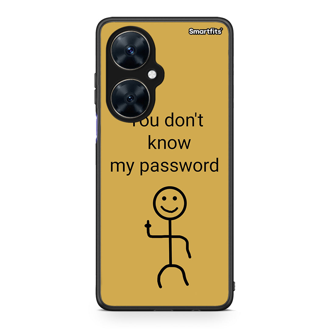 Huawei Nova 11i My Password Θήκη από τη Smartfits με σχέδιο στο πίσω μέρος και μαύρο περίβλημα | Smartphone case with colorful back and black bezels by Smartfits