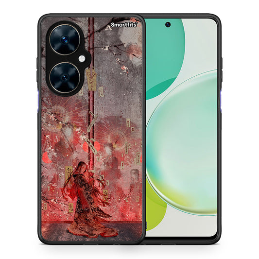 Θήκη Huawei Nova 11i Nezuko Kamado από τη Smartfits με σχέδιο στο πίσω μέρος και μαύρο περίβλημα | Huawei Nova 11i Nezuko Kamado case with colorful back and black bezels