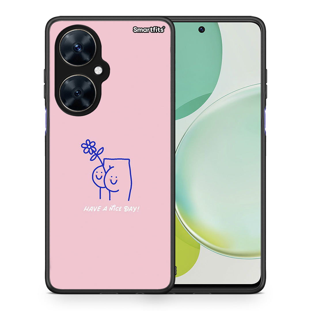 Θήκη Huawei Nova 11i Nice Day από τη Smartfits με σχέδιο στο πίσω μέρος και μαύρο περίβλημα | Huawei Nova 11i Nice Day case with colorful back and black bezels
