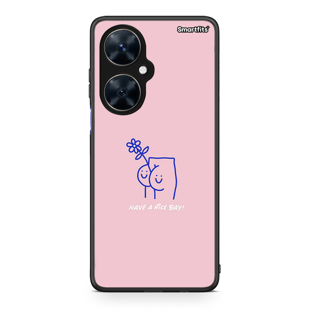 Huawei Nova 11i Nice Day θήκη από τη Smartfits με σχέδιο στο πίσω μέρος και μαύρο περίβλημα | Smartphone case with colorful back and black bezels by Smartfits