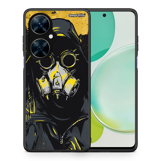 Θήκη Huawei Nova 11i Mask PopArt από τη Smartfits με σχέδιο στο πίσω μέρος και μαύρο περίβλημα | Huawei Nova 11i Mask PopArt case with colorful back and black bezels