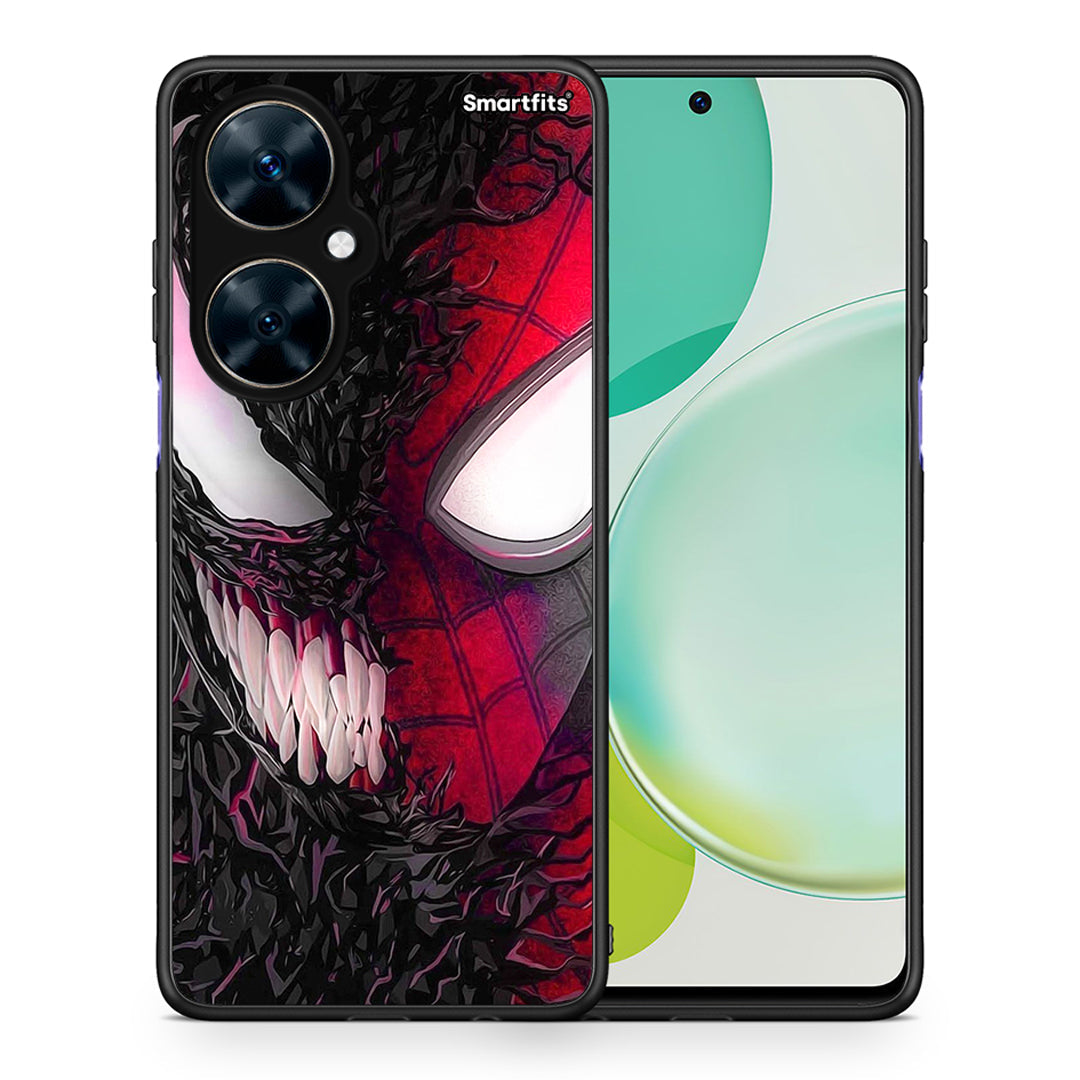 Θήκη Huawei Nova 11i SpiderVenom PopArt από τη Smartfits με σχέδιο στο πίσω μέρος και μαύρο περίβλημα | Huawei Nova 11i SpiderVenom PopArt case with colorful back and black bezels