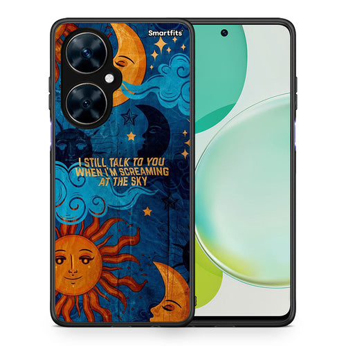Θήκη Huawei Nova 11i Screaming Sky από τη Smartfits με σχέδιο στο πίσω μέρος και μαύρο περίβλημα | Huawei Nova 11i Screaming Sky case with colorful back and black bezels