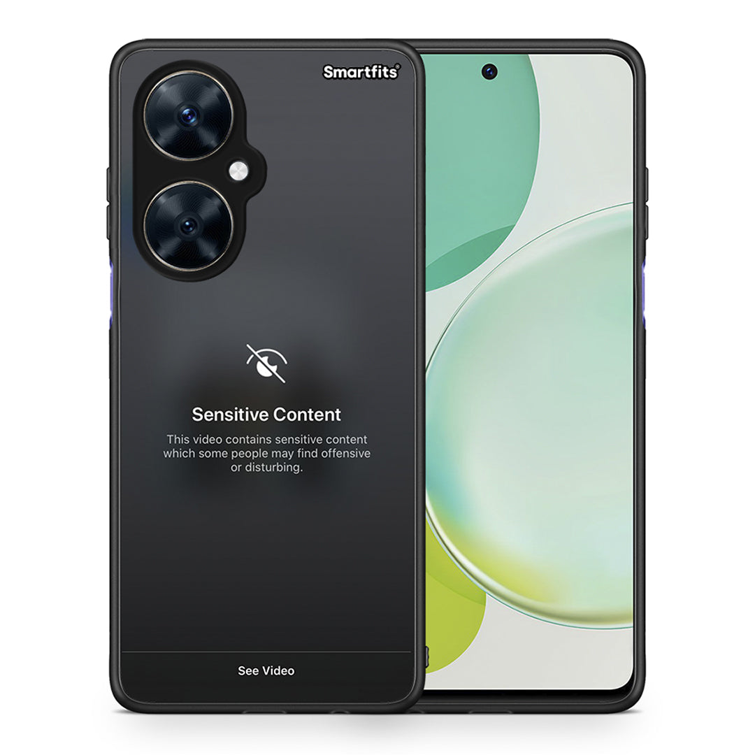 Θήκη Huawei Nova 11i Sensitive Content από τη Smartfits με σχέδιο στο πίσω μέρος και μαύρο περίβλημα | Huawei Nova 11i Sensitive Content case with colorful back and black bezels
