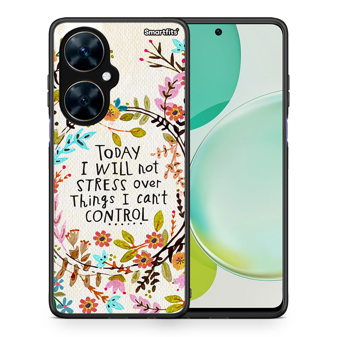 Θήκη Huawei Nova 11i Stress Over από τη Smartfits με σχέδιο στο πίσω μέρος και μαύρο περίβλημα | Huawei Nova 11i Stress Over case with colorful back and black bezels