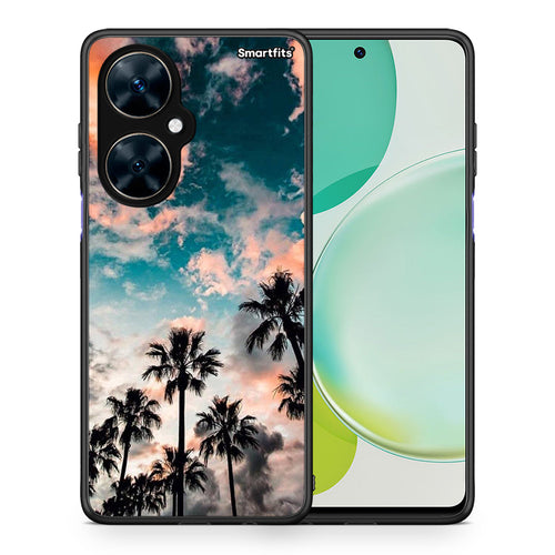 Θήκη Huawei Nova 11i Sky Summer από τη Smartfits με σχέδιο στο πίσω μέρος και μαύρο περίβλημα | Huawei Nova 11i Sky Summer case with colorful back and black bezels