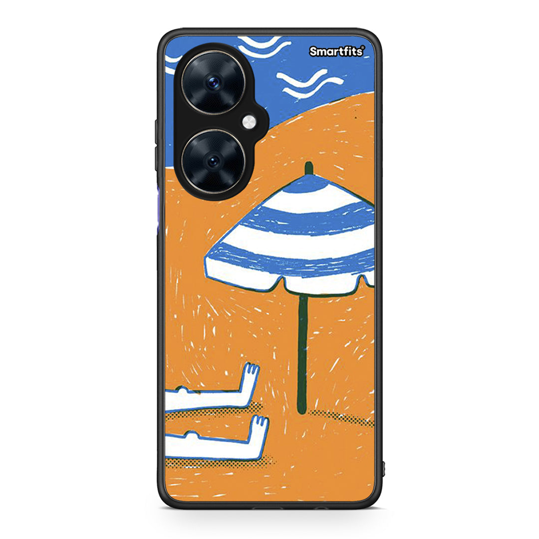Huawei Nova 11i Summering Θήκη από τη Smartfits με σχέδιο στο πίσω μέρος και μαύρο περίβλημα | Smartphone case with colorful back and black bezels by Smartfits
