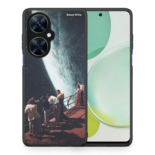 Θήκη Huawei Nova 11i Surreal View από τη Smartfits με σχέδιο στο πίσω μέρος και μαύρο περίβλημα | Huawei Nova 11i Surreal View case with colorful back and black bezels