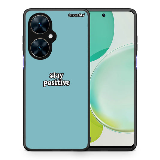 Θήκη Huawei Nova 11i Positive Text από τη Smartfits με σχέδιο στο πίσω μέρος και μαύρο περίβλημα | Huawei Nova 11i Positive Text case with colorful back and black bezels
