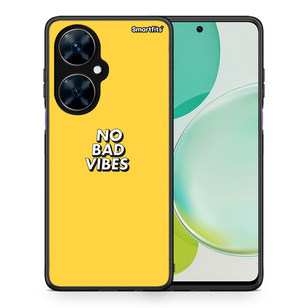 Θήκη Huawei Nova 11i Vibes Text από τη Smartfits με σχέδιο στο πίσω μέρος και μαύρο περίβλημα | Huawei Nova 11i Vibes Text case with colorful back and black bezels