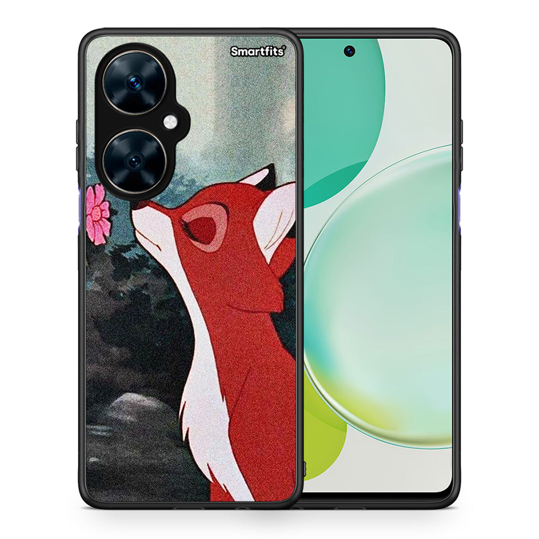 Θήκη Huawei Nova 11i Tod And Vixey Love 2 από τη Smartfits με σχέδιο στο πίσω μέρος και μαύρο περίβλημα | Huawei Nova 11i Tod And Vixey Love 2 case with colorful back and black bezels