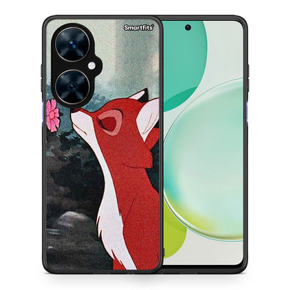 Θήκη Huawei Nova 11i Tod And Vixey Love 2 από τη Smartfits με σχέδιο στο πίσω μέρος και μαύρο περίβλημα | Huawei Nova 11i Tod And Vixey Love 2 case with colorful back and black bezels