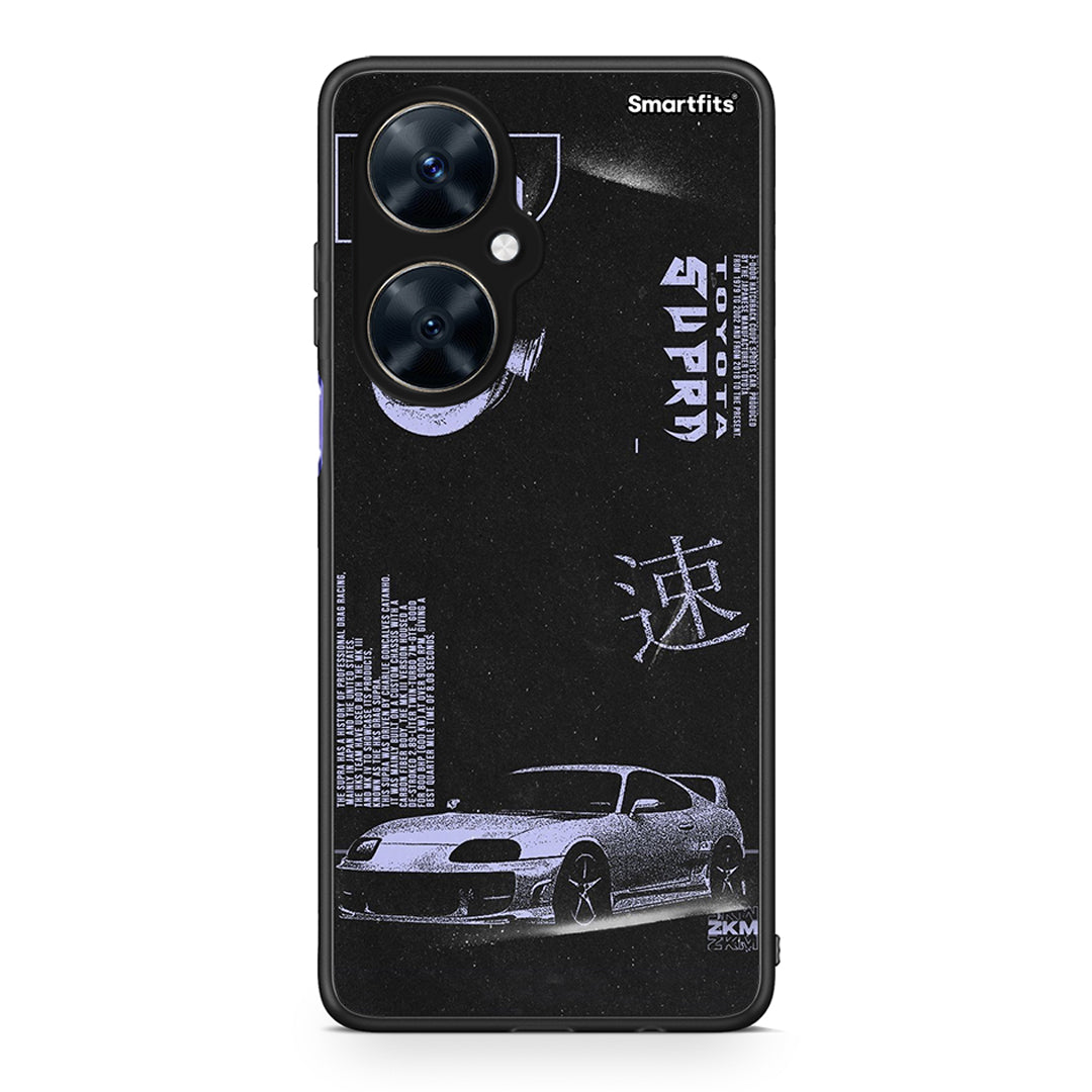 Huawei Nova 11i Tokyo Drift Θήκη Αγίου Βαλεντίνου από τη Smartfits με σχέδιο στο πίσω μέρος και μαύρο περίβλημα | Smartphone case with colorful back and black bezels by Smartfits