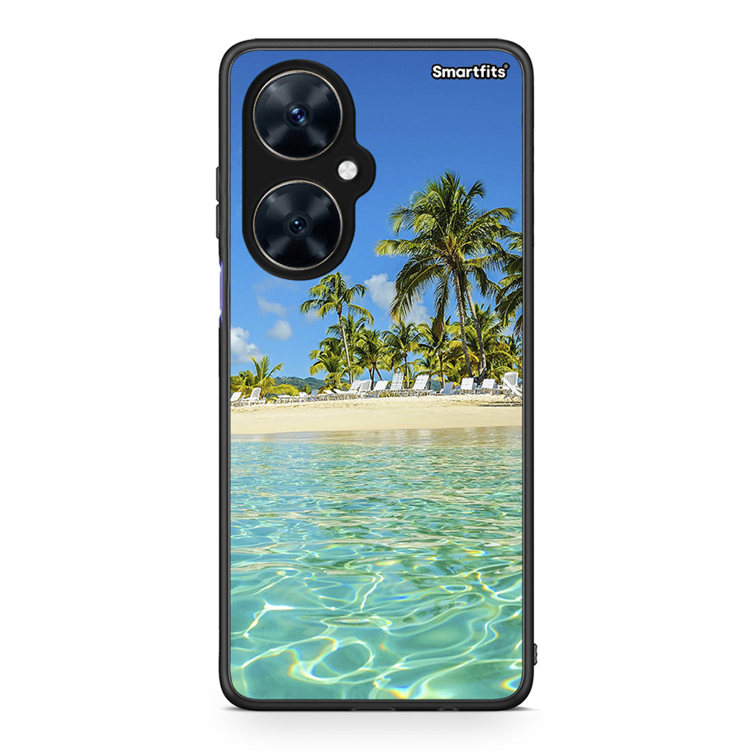 Huawei Nova 11i Tropical Vibes Θήκη από τη Smartfits με σχέδιο στο πίσω μέρος και μαύρο περίβλημα | Smartphone case with colorful back and black bezels by Smartfits