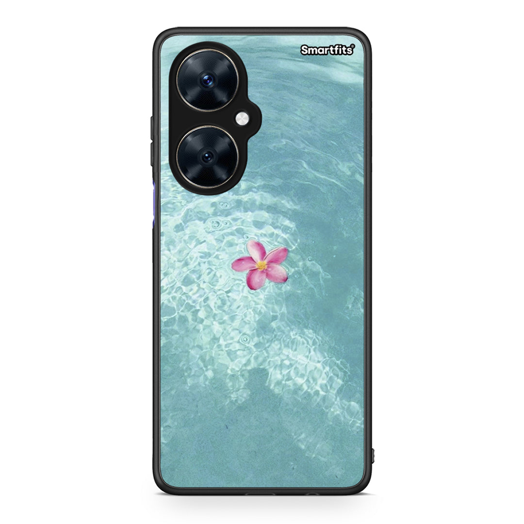 Huawei Nova 11i Water Flower Θήκη από τη Smartfits με σχέδιο στο πίσω μέρος και μαύρο περίβλημα | Smartphone case with colorful back and black bezels by Smartfits