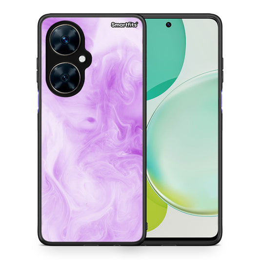 Θήκη Huawei Nova 11i Lavender Watercolor από τη Smartfits με σχέδιο στο πίσω μέρος και μαύρο περίβλημα | Huawei Nova 11i Lavender Watercolor case with colorful back and black bezels